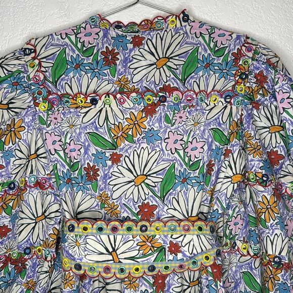 NWT Celia B Oliver MIDI Dress in Embroidered Floral Crayon XL - Picture 10 of 16